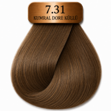 Hush The Passion Amonyaksız Saç Boyası 7.31 Kumral Dore Küllü 60 ml resmi