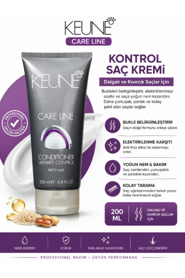Keune Care Line Dalgalı Ve Kıvırcık Saçlar için Bukle Belirginleştirici Saç Bakım Kremi 200 ml resmi