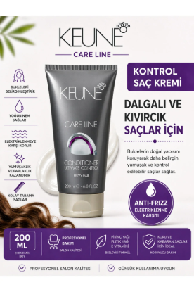 Keune Care Line Dalgalı Ve Kıvırcık Saçlar için Bukle Belirginleştirici Saç Bakım Kremi 200 ml resmi