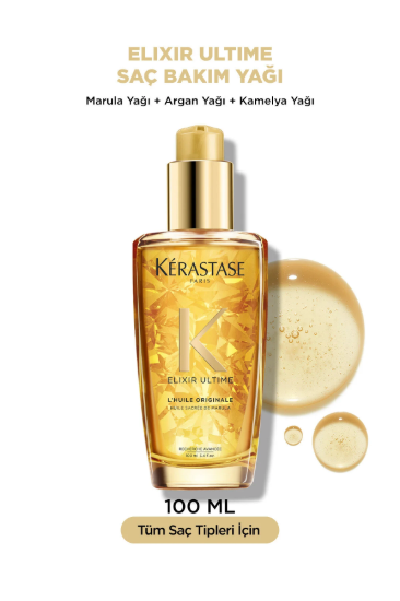 Kerastase Elixir Ultime Huile Originale Parlaklık Veren Saç Bakım Yağı 100 ml resmi