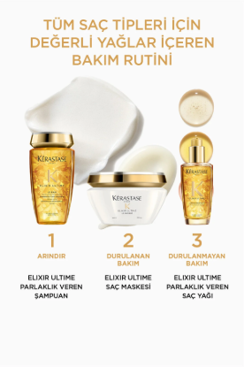 Kerastase Elixir Ultime Huile Originale Parlaklık Veren Saç Bakım Yağı 100 ml resmi
