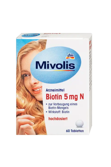 Zayıf Saç Ve Tırnaklar İçin Biotin 5 mg 60 Tablet resmi