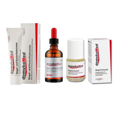 Demykomed Tırnak ve Tırnak Eti Mantar Önleyici Bakım Seti - Damla 50 ML, Krem 20 ML / Yağ 15ML resmi