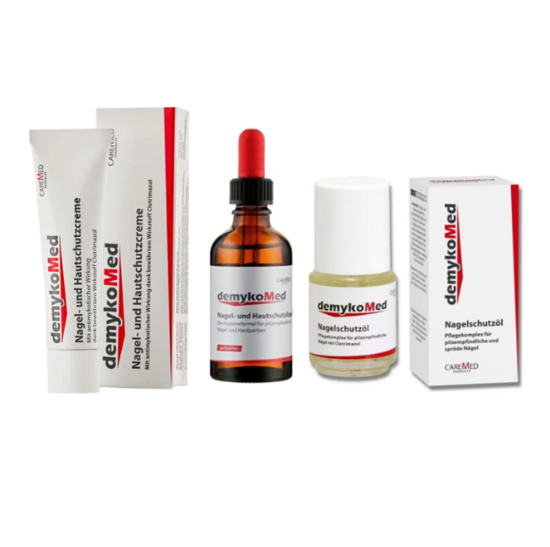 Demykomed Tırnak ve Tırnak Eti Mantar Önleyici Bakım Seti - Damla 50 ML, Krem 20 ML / Yağ 15ML resmi