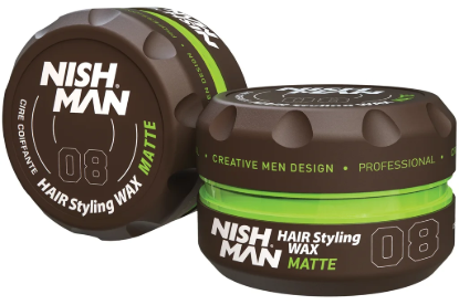 Nishman 08 Mat Kil Wax Doğal Mat ve Güçlü Tutuculuk, 150 ml resmi