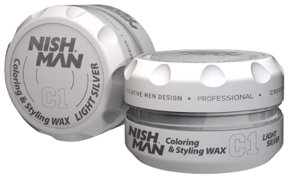 Nishman C1 Açıkgri Premium Saç Boyama Wax 100 ml resmi