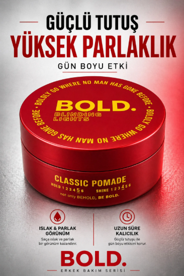 Bold Güçlü Tutuş Yüksek Parlak Şekillendirici Wax 150 ml resmi