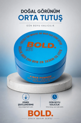 Bold Orta Tutuş Doğal Görünümlü Mat Şekillendirici Wax 150 ml resmi