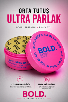 Bold Orta Tutuş Ultra Parlak Saç Şekillendirici Wax 150 ml resmi